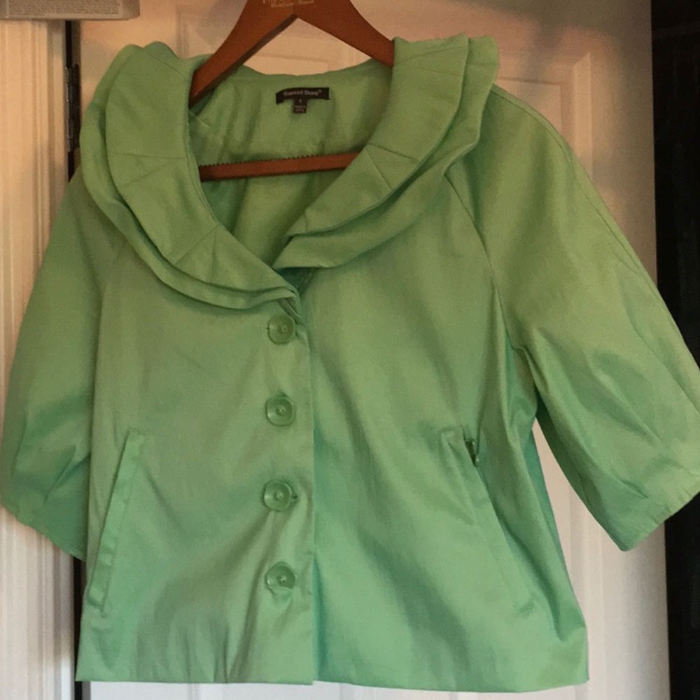 Samuel Dong Ruffle Collar Jacket